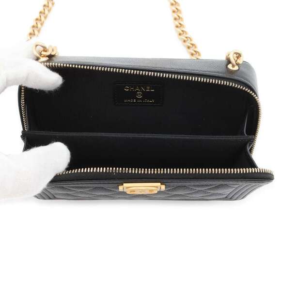 Chanel Phone Case Boy Caviar Leather #116120C27B - Picture 5 of 8